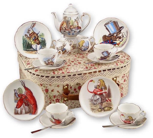 porcelain toy tea set